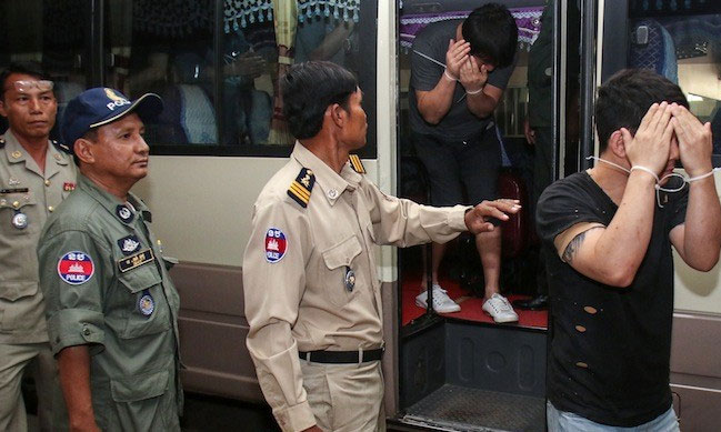 Cambodian authorities arrest 22 Chinese nationals