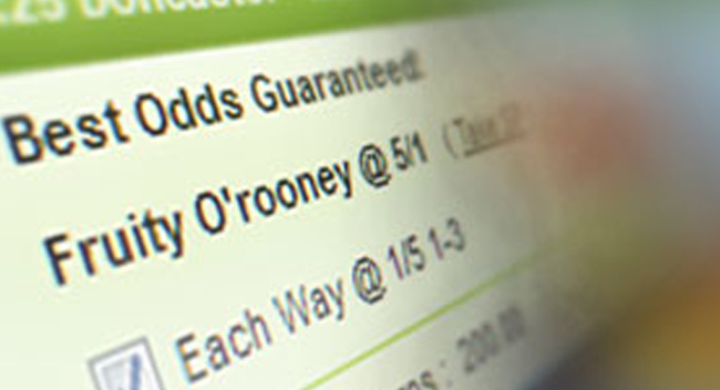 Horse racing in running trading strategy