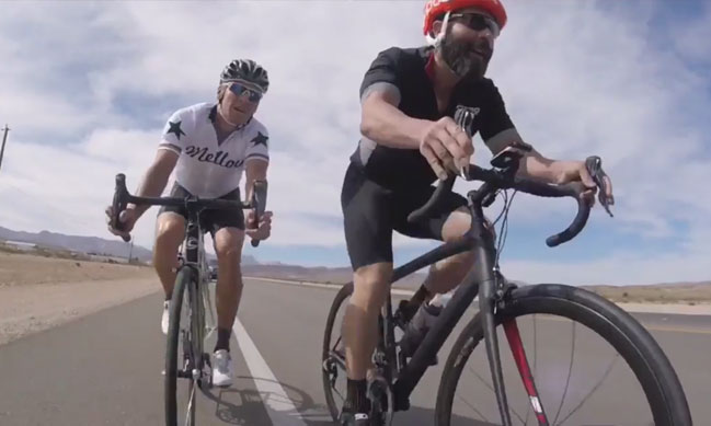 Dan Bilzerian on old mans bike